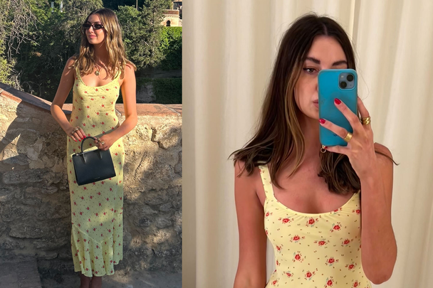 Realisation Par the Allegra in Verona yellow wedding guest dress